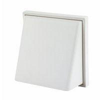 cowl vent 4 inch rectangular spigot cowl vent white e58911