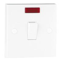 contractor range 20a 1 gang switch neon white e22034