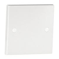 Contractor range 1 Gang Blank Plate White - E22036