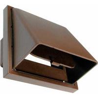 Cowl vent 4 Inch Rectangular Spigot Cowl Vent Brown - E58912