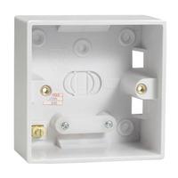 contractor switch socket 1 gang 45mm surface pattress box e22014