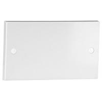 contractor range 2 gang blank plate white e22037