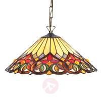 Colourful glass hanging light Anni, Tiffany style