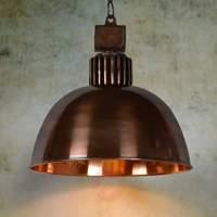Copper Rana hanging light, diameter 35 cm