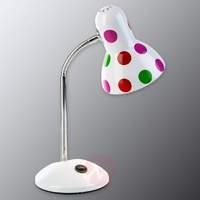 Colourfully-spotted table lamp Pointer