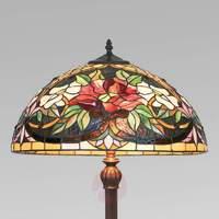 Colourful floor lamp ARIADNE in the Tiffany style