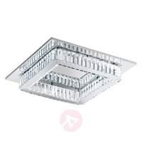 Corliano crystal ceiling light with LEDs