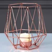 copper coloured led decorative light edge lantern