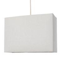 Colours Alban White Rectangle Lamp Shade (D)28cm
