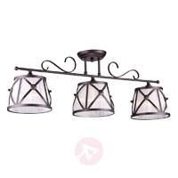 Country - 3-bulb organza ceiling light