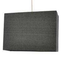 Colours Alban Anthracite Rectangle Lamp Shade (D)28cm