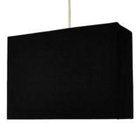 colours alban black rectangle lamp shade