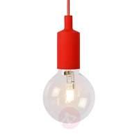 Colourful Fix hanging light in red