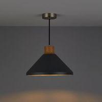 Corbyn Concrete & Wood Effect Pendant Ceiling Light