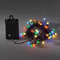 Colourful 40-bulb LED string lights RGB, batteries