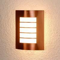 copper coloured outdoor wall lamp blanka