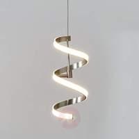 Coil-shaped Pierre hanging lamp with LEDs