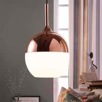 copper coloured deda pendant lamp