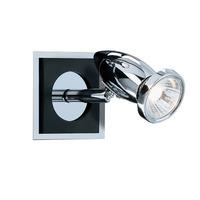 Comet Halogen Black Chrome Adjustable Wall Spot Light