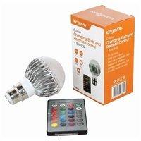 colour changing household bulb with remote control 5w b22