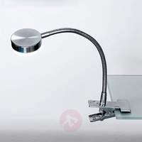 Colin LED Clamp Light Nickel