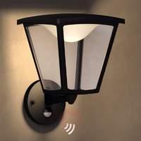 Cottage LED outdoor wall light, motion detector