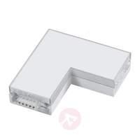 Convenio LED corner connector, flat, luminous