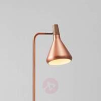 Copper-coloured Float LED floor lamp