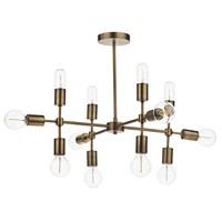 COD1235 Code 12 Light Pendant Ceiling Light In Old Gold Finish