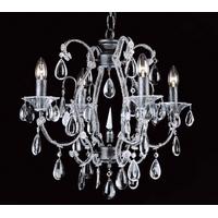 co033394 crystal other 4 lt silver amp black crystal chandelier