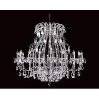 CO03339/18 Crystal Other 18 Lt Silver & Black Crystal Chandelier