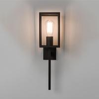 COACH 130 7563 Coach Exterior Wall Light In Black With Clear Glass