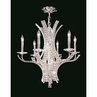 co01209206ch eclipse 6 light chrome and crystal pendant