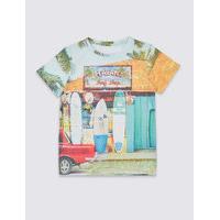 Cotton Blend Printed T-Shirt (3-14 Years)