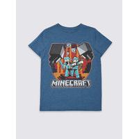 Cotton Rich Minecraft T-Shirt (3-14 Years)