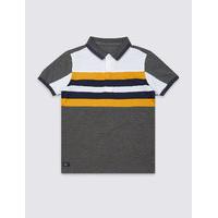 Cotton Blend Polo Shirt (3-14 Years)