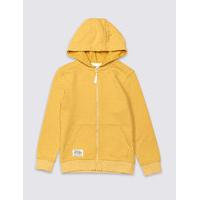 Cotton Rich Long Sleeve Hooded Top (3-14 Years)