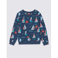 Cotton Rich All Over Print Sweatshirt (3 Months - 5 Years)