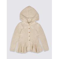 Cotton Rich Hooded Cardigan with StayNEW (3 Months - 5 Years)