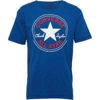 converse junior boys chuck patch t shirt blue jay