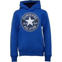 converse boys chuck print filled hoody oxygen blue