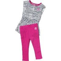 converse infant girls dress and leggings set plastic pink