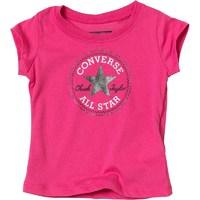 Converse Baby Girls Chuck Patch T-Shirt Pink Paper