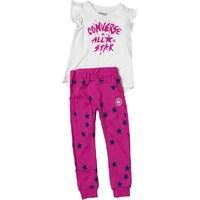 converse baby girls jogger and tunic set plastic pink