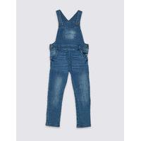 Cotton Denim Long Leg Dungaree with Stretch (3 Months - 5 Years)