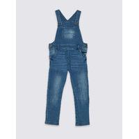 cotton denim long leg dungaree with stretch 3 months 5 years