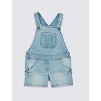 Cotton Denim Dungaree Playsuit with Stretch (3 Months - 5 Years)