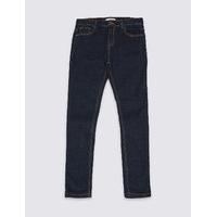 cotton adjustable waist jeans with stretch 3 14 years