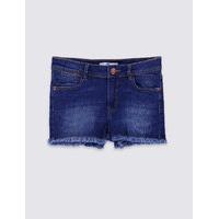 Cotton Denim Shorts with Stretch (3-14 Years)