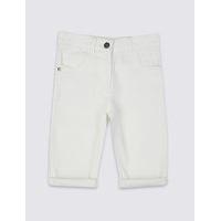 Cotton Denim Adjustable Waist Shorts with Stretch (3-14 Years)